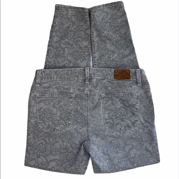 Level 99 Denim - Level 99 Janice Ultra Skinny Gray Lace Print Jeans